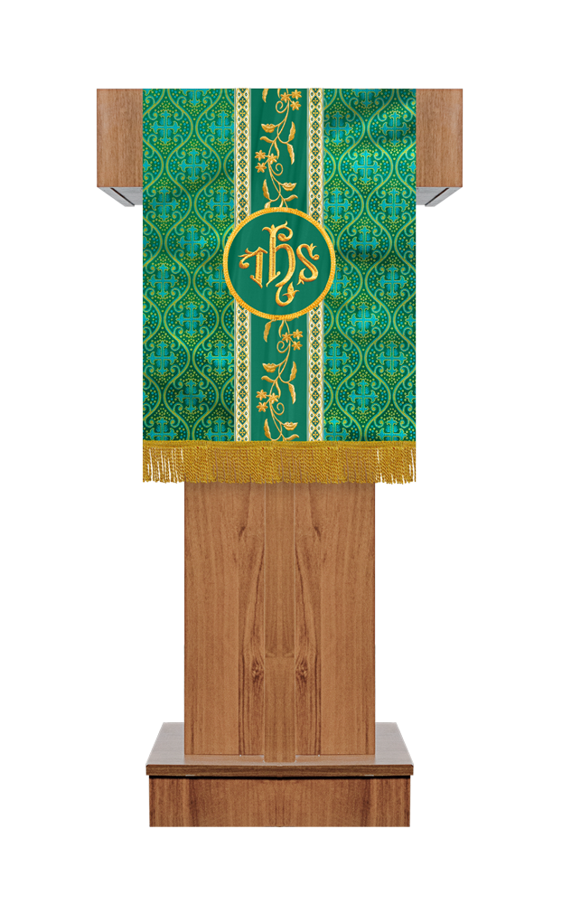 Altar Table Cloth With Floral Embroidery trims