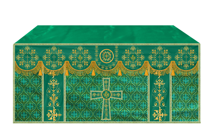Altar Cloth with Spiritual Motif and Trims