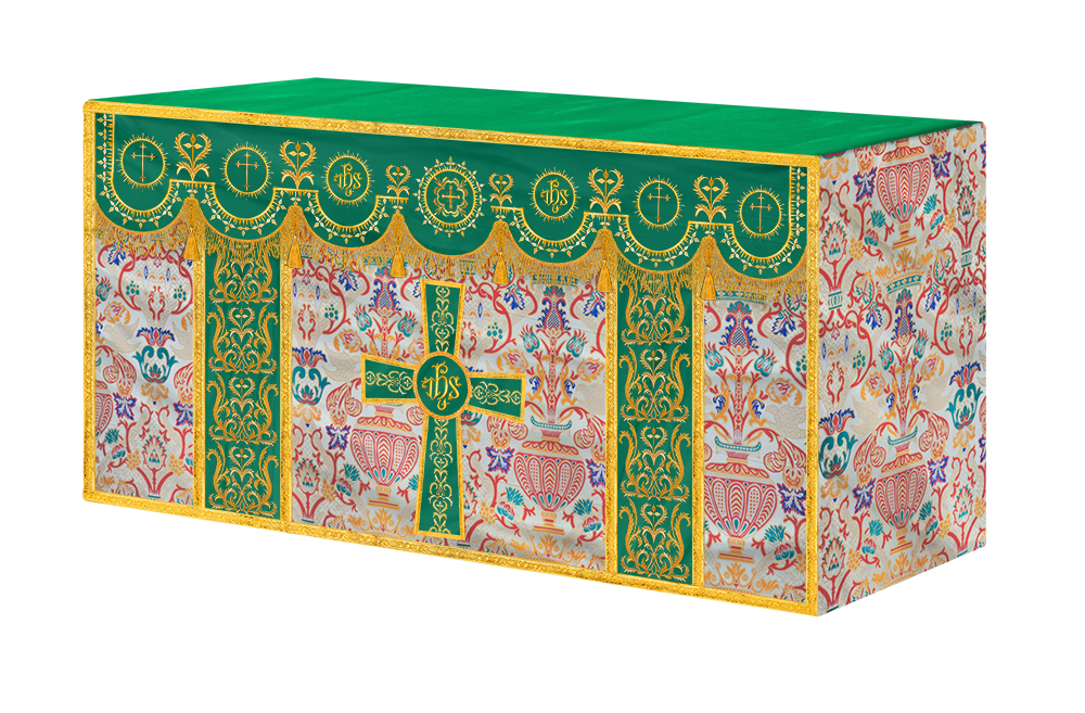 Tapestry Altar Cloth with Woven Braids