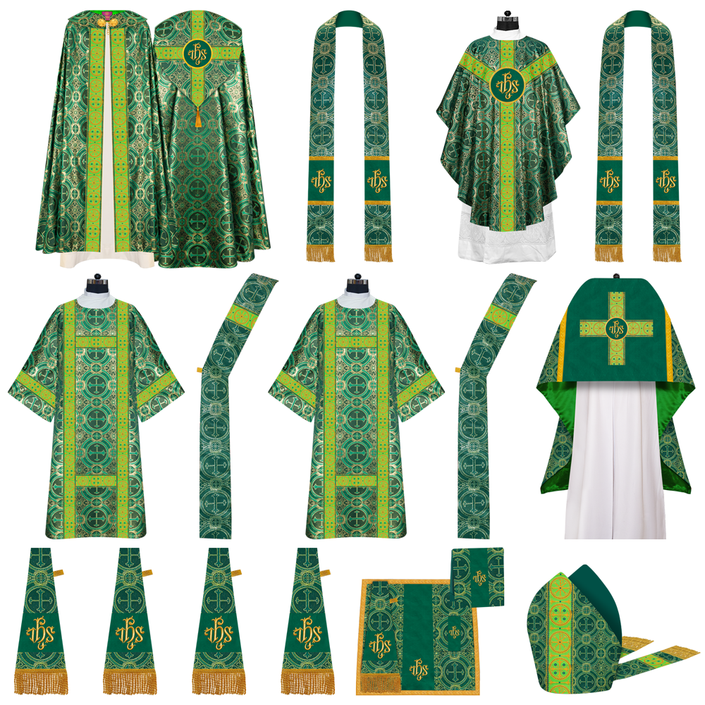 Gothic Highline Mass Set with Embroidered Motif and Trims