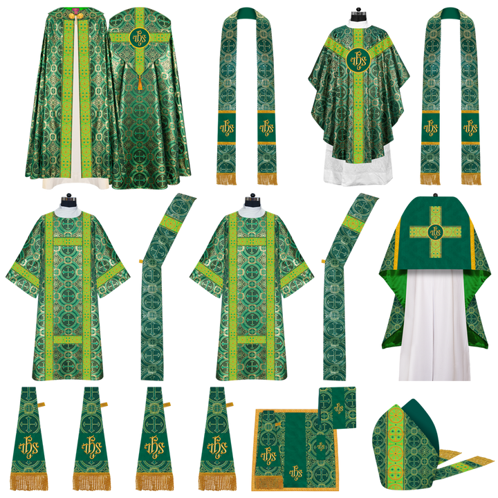 Gothic Highline Mass Set with Embroidered Motif and Trims