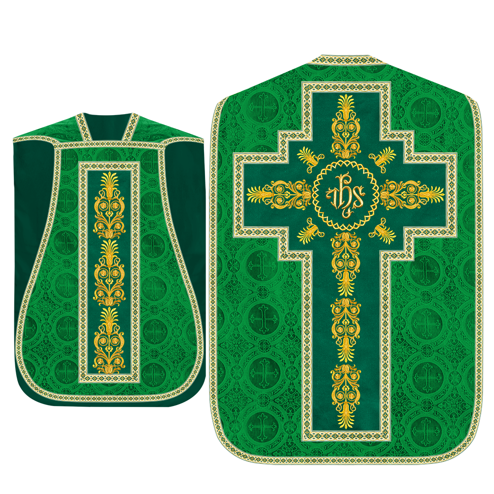 Set of Four Traditional Roman chasuble Vestments