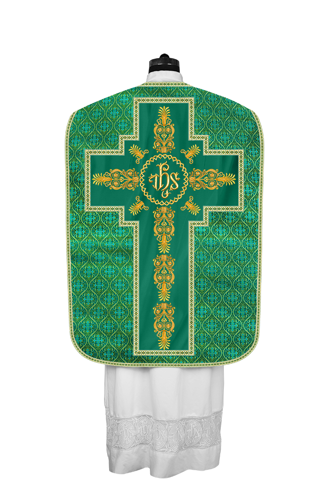Roman Chasuble Vestments Adorned With Trims