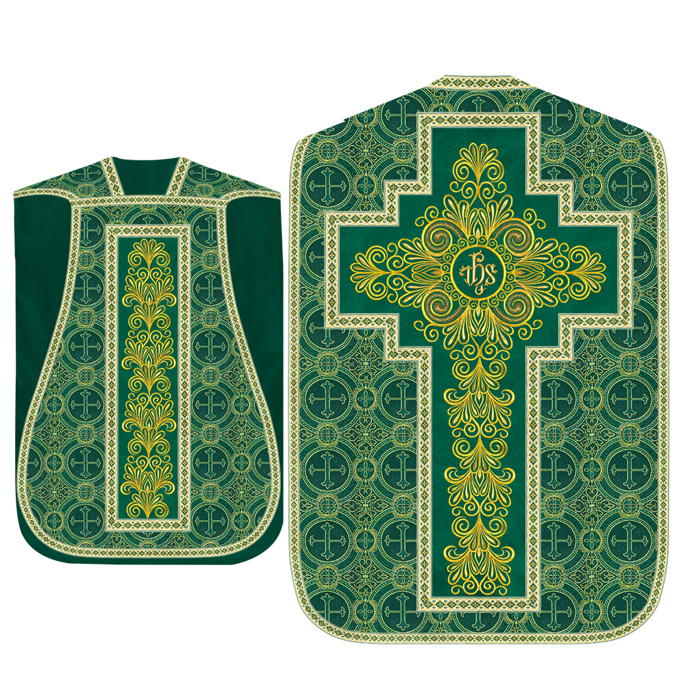 Set of Four Roman Chasuble Vestments