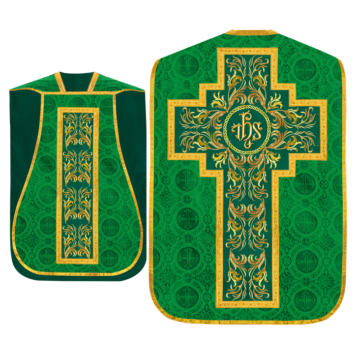 Set of Four Liturgical Roman Chasuble Vestment