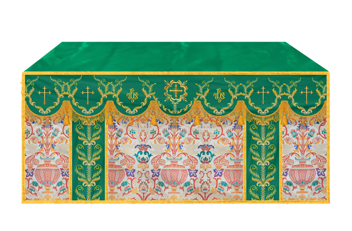 Tapestry Altar Cloth with Liturgical Motif