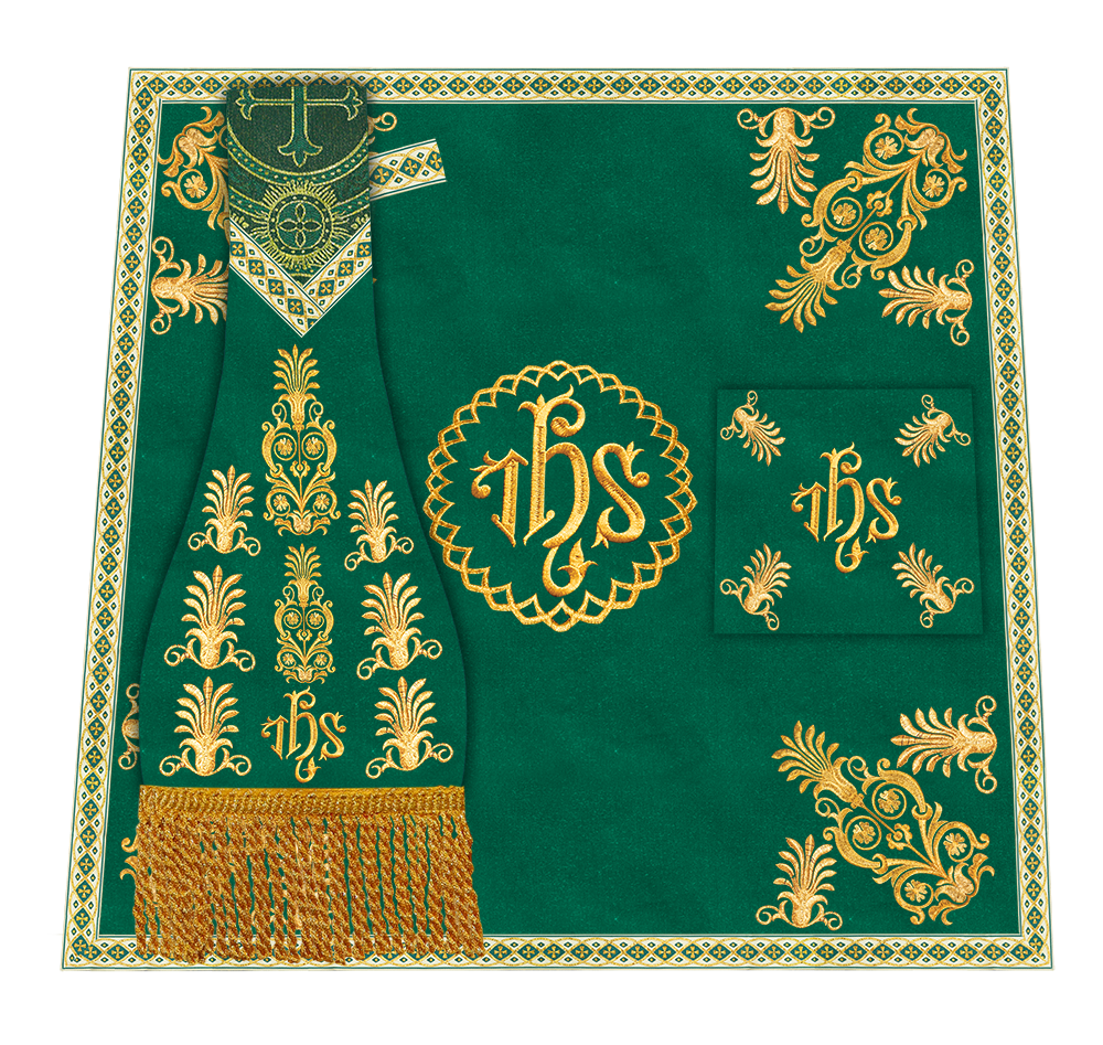 Roman Chasuble Vestments Adorned With Trims