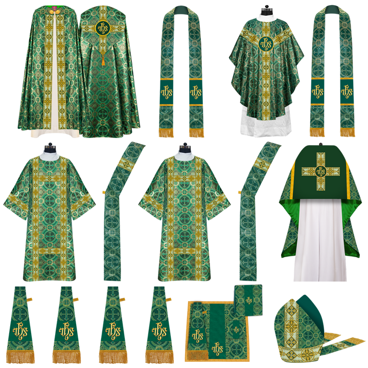 Gothic HIghline Mass Set with Embroidered Motif and Orphrey