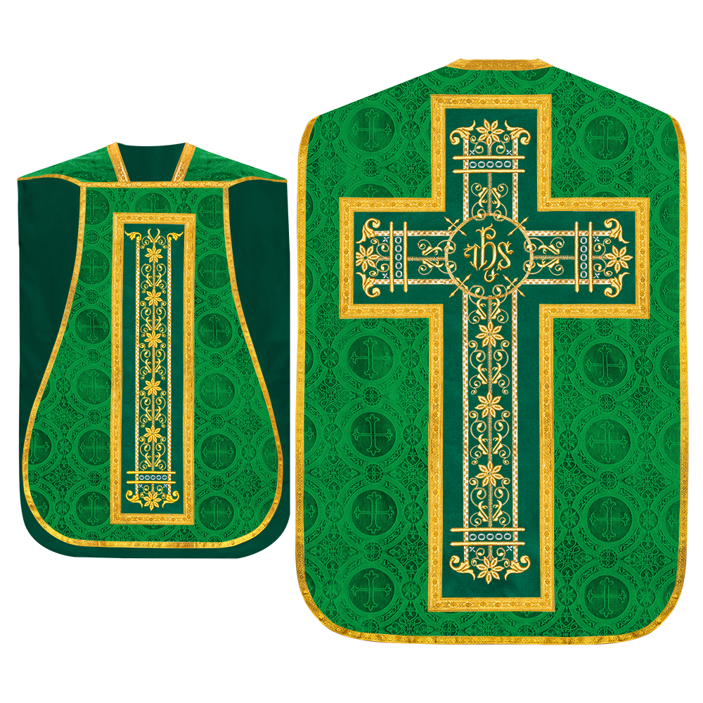 Set of Four Catholic Fiddleback Vestments