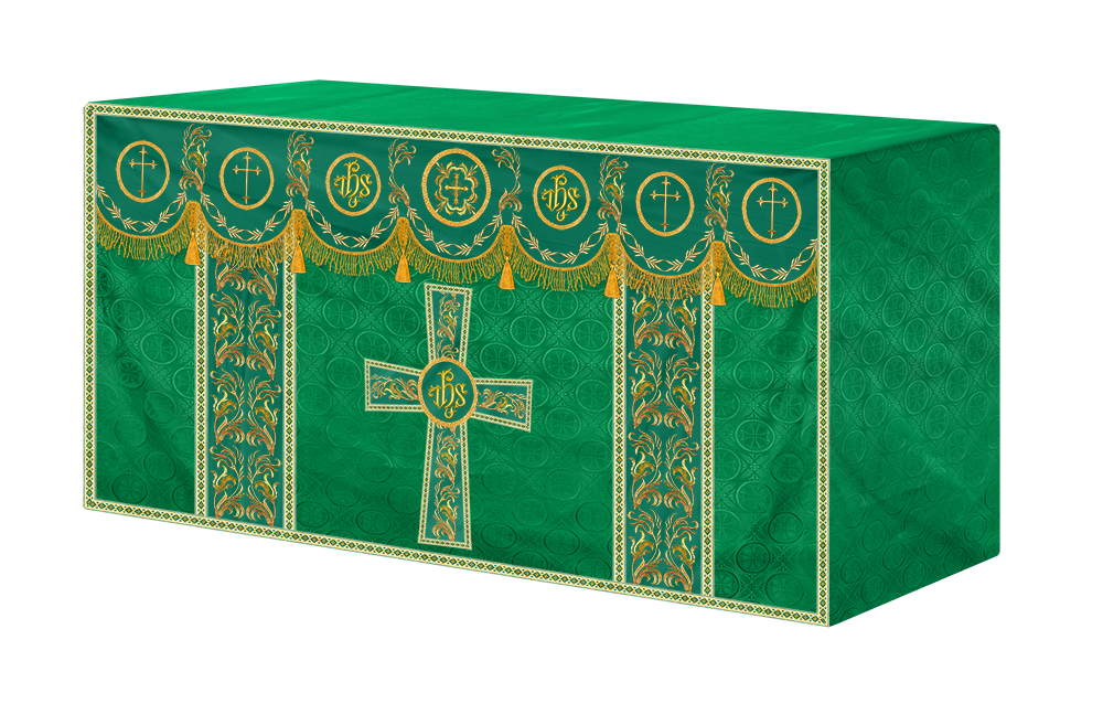 Handmade Church Altar Cloth with Traditional Embroidery