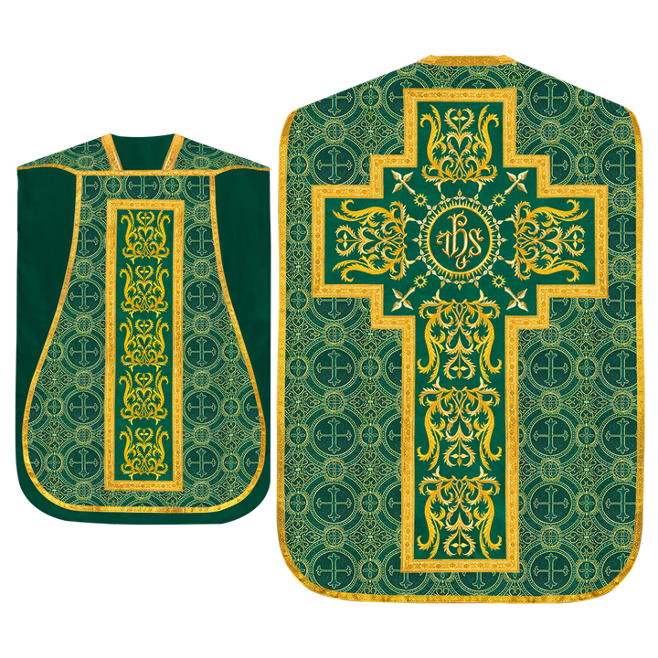 Set of Four Roman Chasuble with matching stole