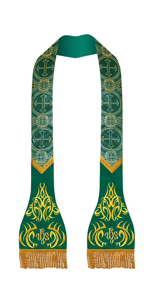 Set of 4 roman stole with adorned motif