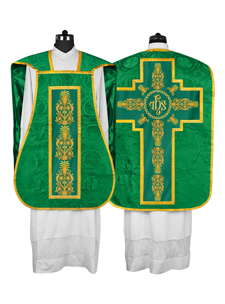 FIDDLEBACK WITH EMBROIDERED ORPHERY