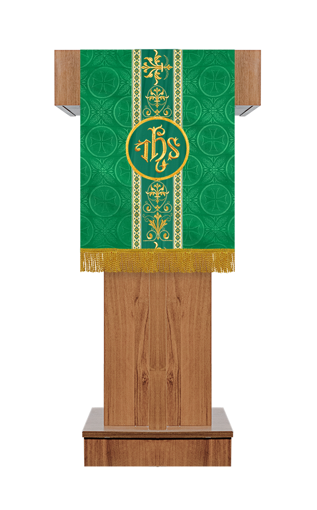 Altar Pulpit/Lectern Hanging with Spiritual Motif & Trims