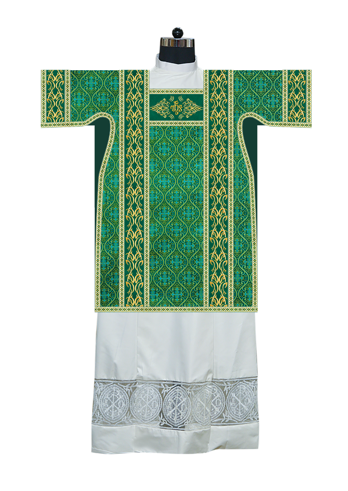 Tunicle Vestment with Embroidered Trims