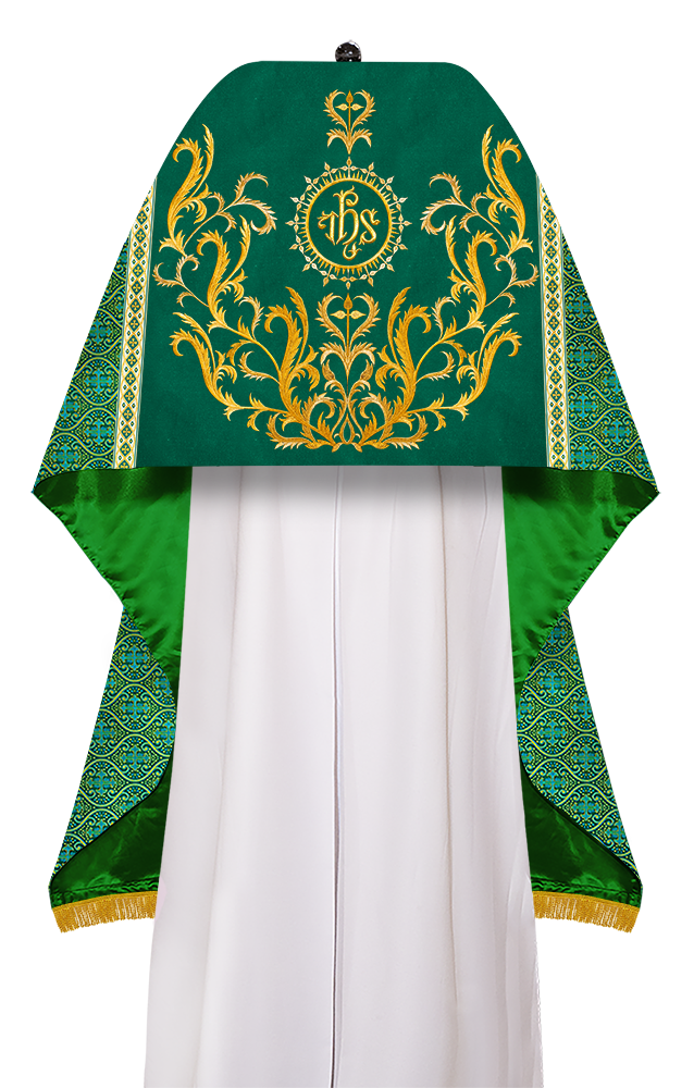 Humeral Veil Vestment with Braided Motif and Trims