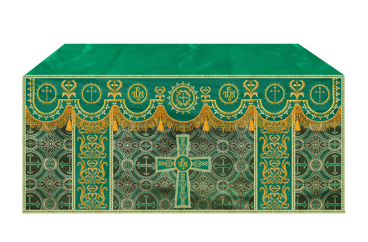 Communion Table Cloth with Embroidered Trims