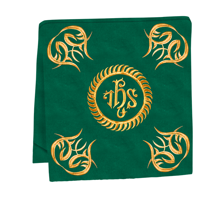 Liturgical Altar Table Cloth with Elegant Embroidery Trims