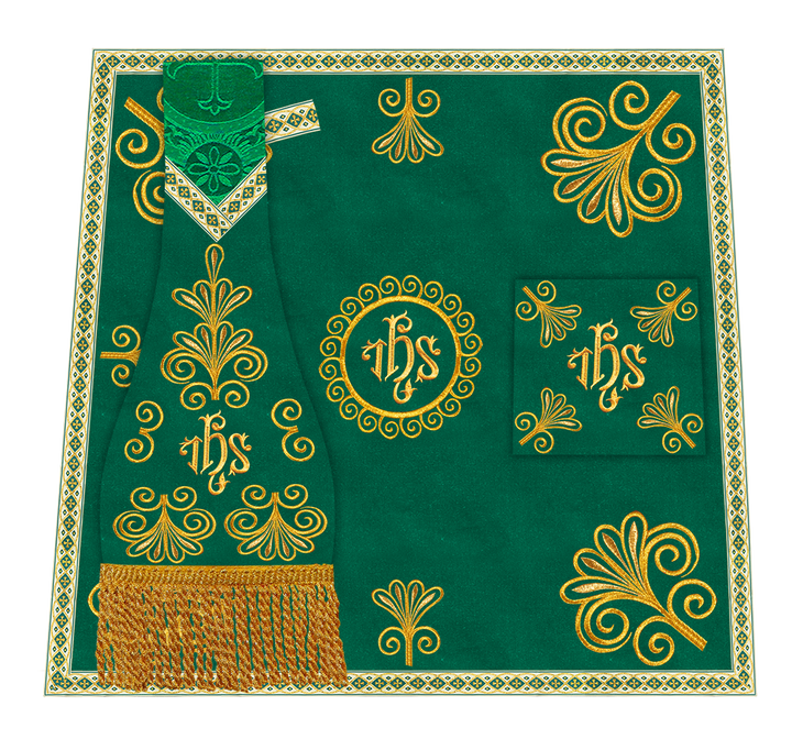 Set of Four Roman Chasuble Vestments