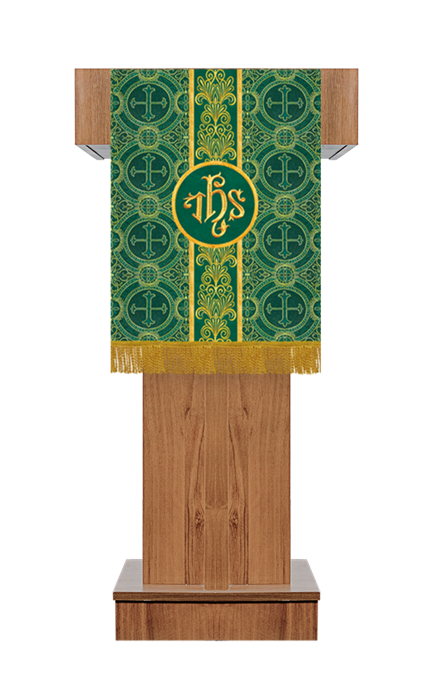 Pulpit/Lectern with Golden Embroidery Trim