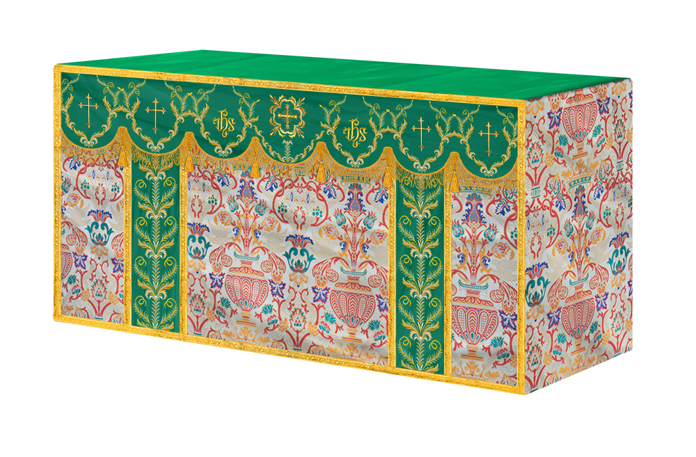 Tapestry Altar Cloth with Liturgical Motif