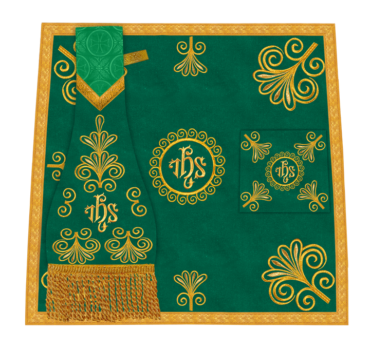 Church Mass Set with Elegant Liturgical Embroidery