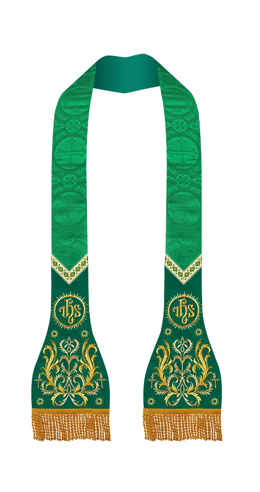 Roman Stole with Braided Embroidery