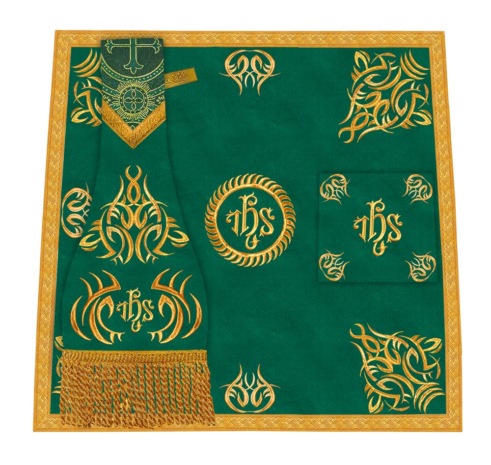 Set of four Fiddleback vestment with stole