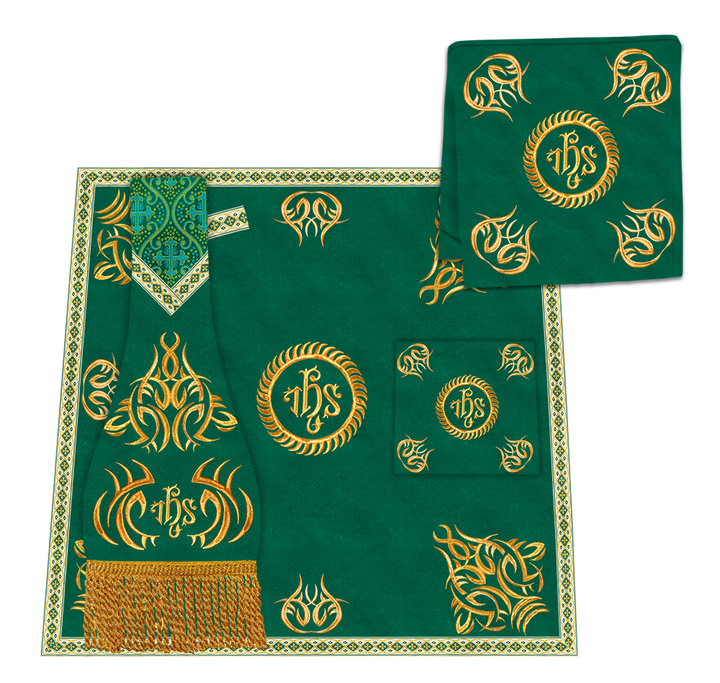 Gothic Chasuble Vestments with embroidery and trims