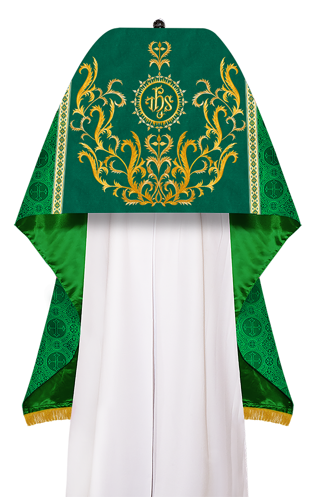 Humeral Veil Vestment with Braided Motif and Trims