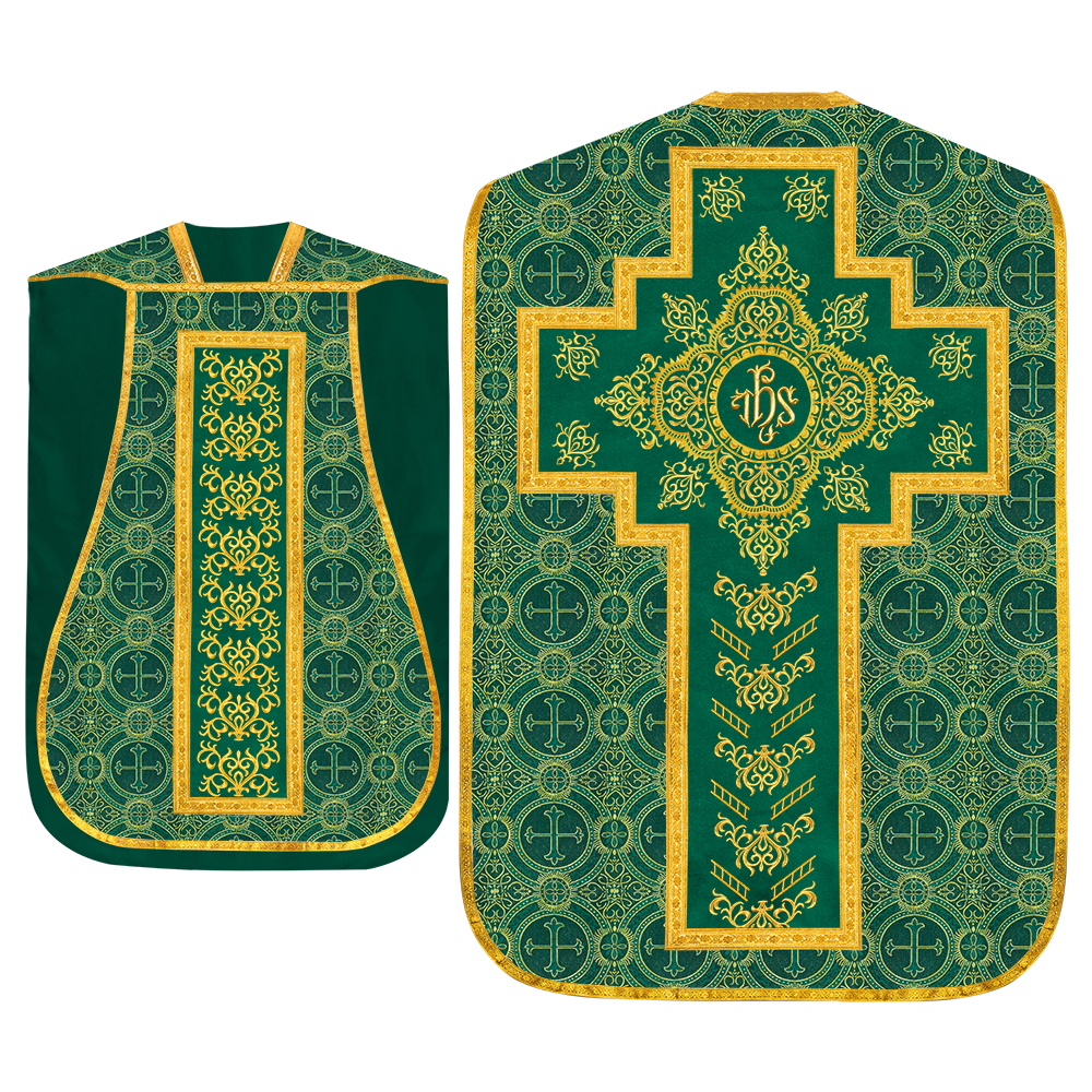 Set of four Roman Chasuble with stole