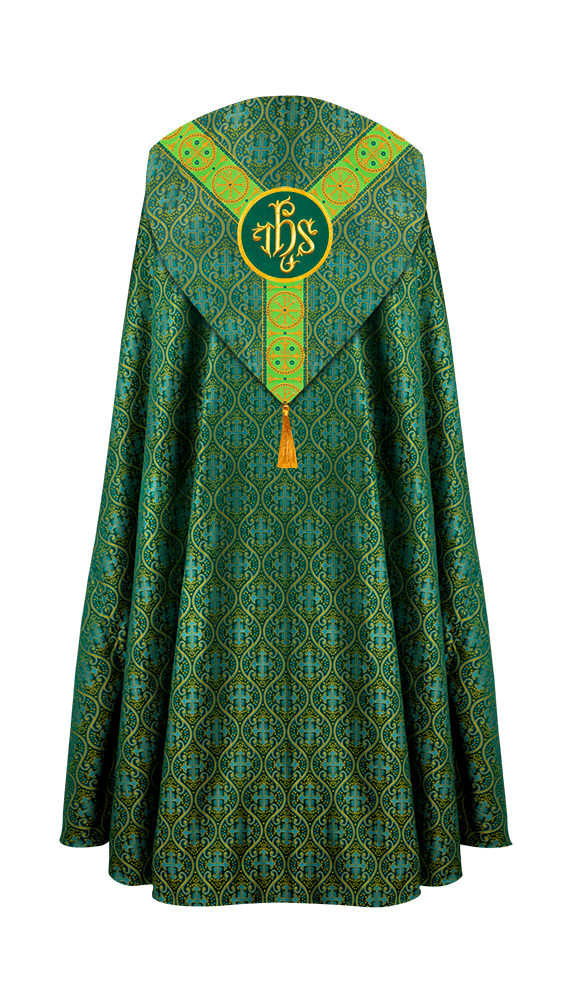 Gothic Cope Vestment with Y Type Embroidered Motif