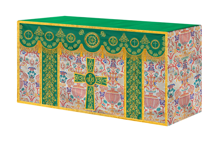 Tapestry Altar Cloth with Embroidered Orphrey