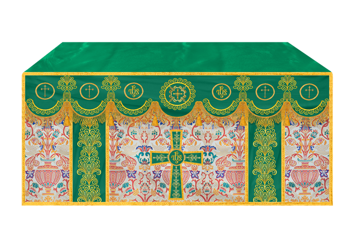 Coronation Tapestry Church Altar Cloth with Trims