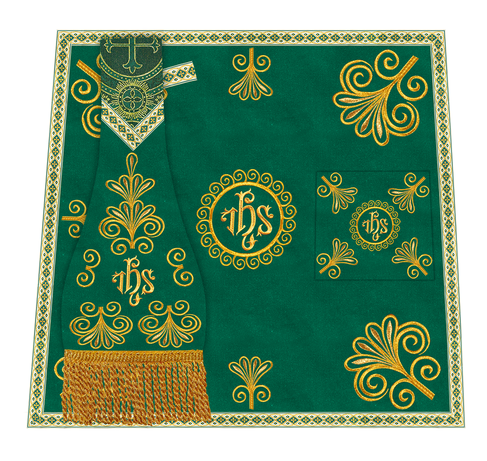 Ornate Embroidery Mass set with Motif