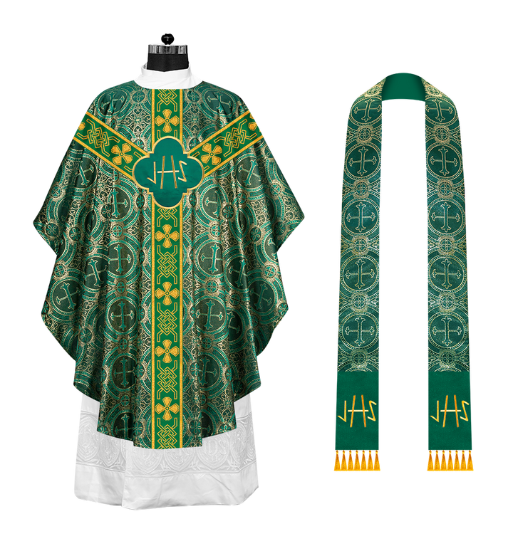 Gothic Chasuble with Motif and Trims