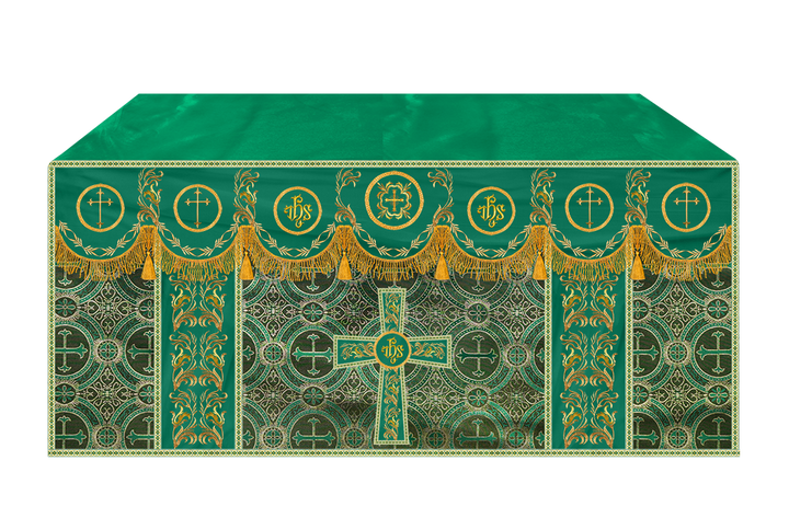 Altar Cloth with Liturgical Motif and Trims