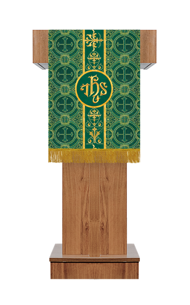 Pulpit/Lectern with Embroidered Trim