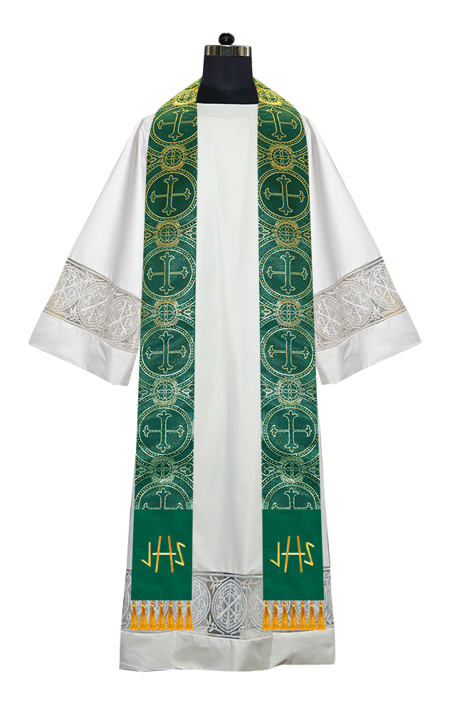 Embroidered Minister Stole with Spiritual motif