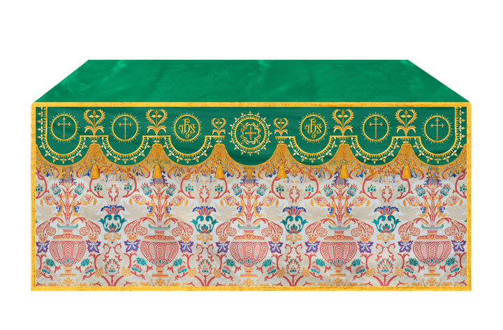 Tapestry Altar Cloth with Woven Braids