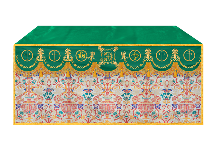 Embroidered Coronation Tapestry Church Altar Cloth