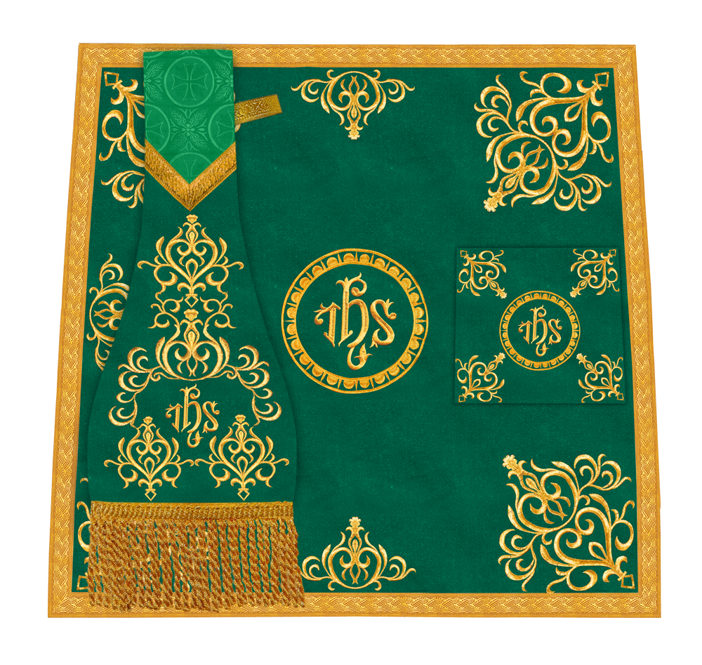 Embroidered Mass Set with Liturgical Motif