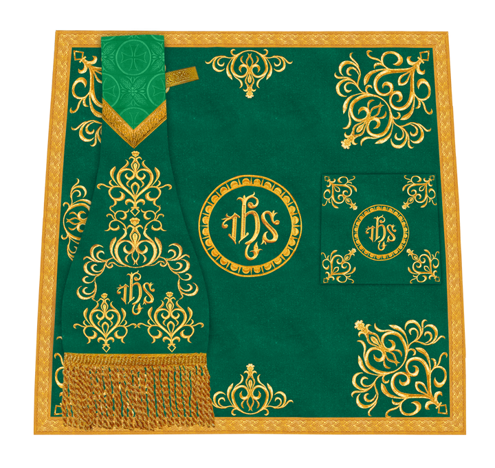 Embroidered Mass Set with Liturgical Motif