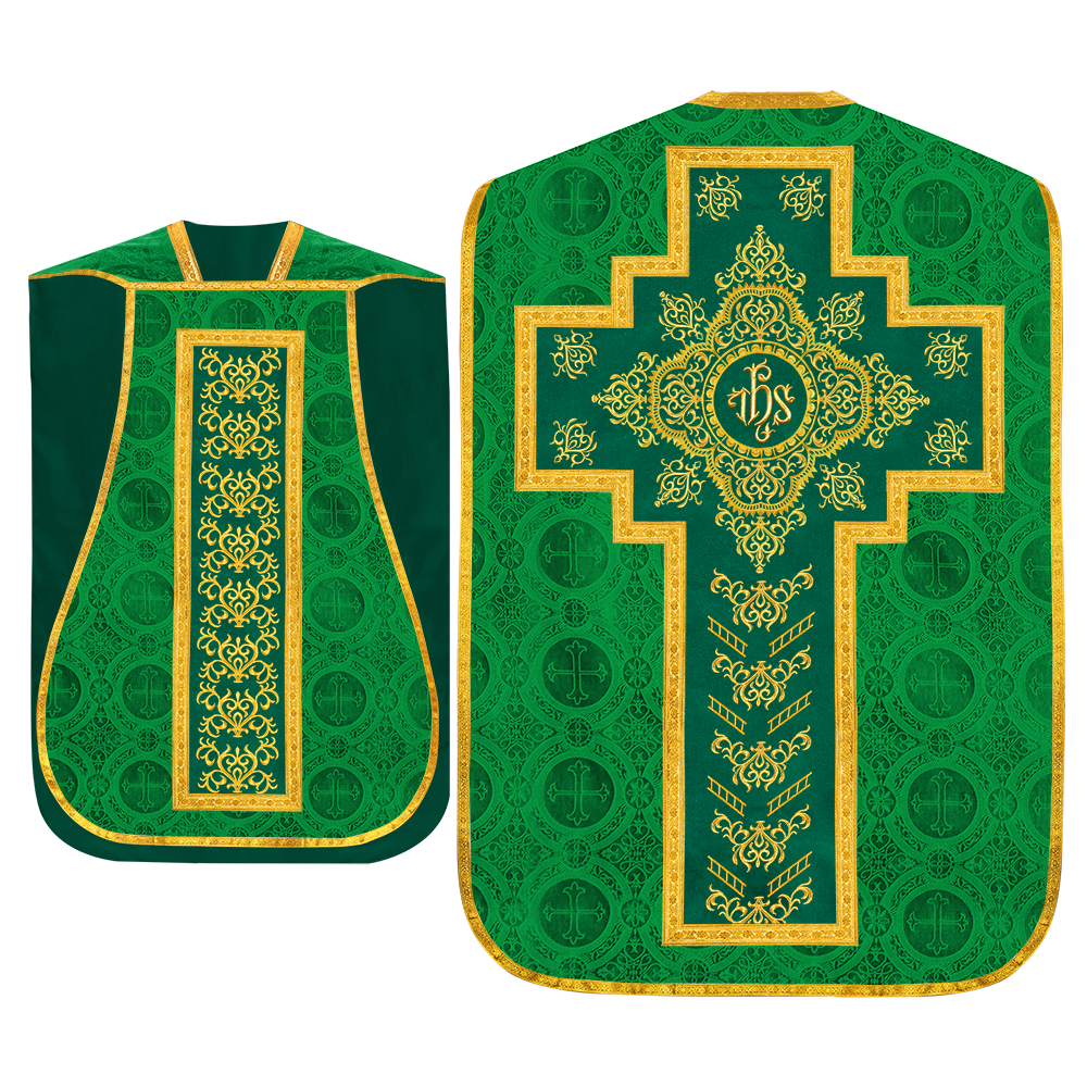 Set of four Roman Chasuble with stole