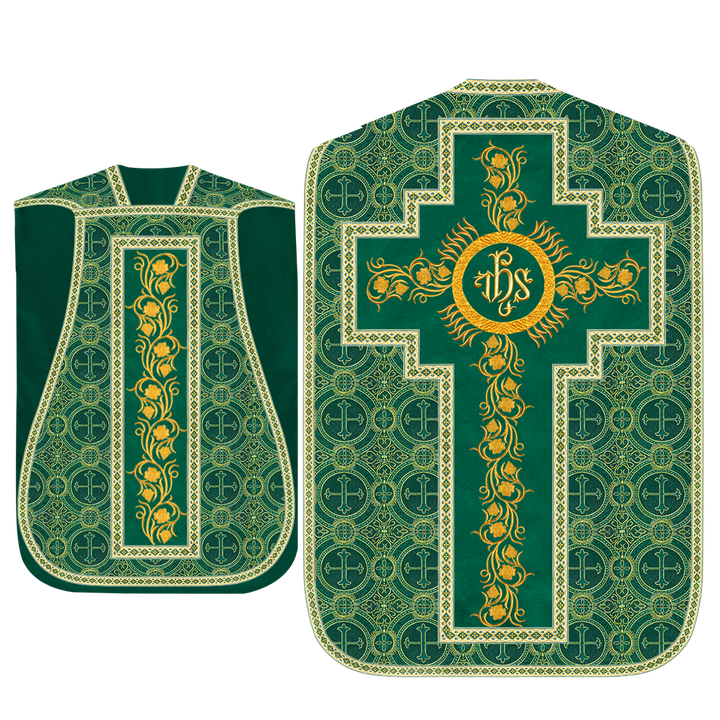 Set of Four Grapes Embroidery Roman Chasuble Vestments