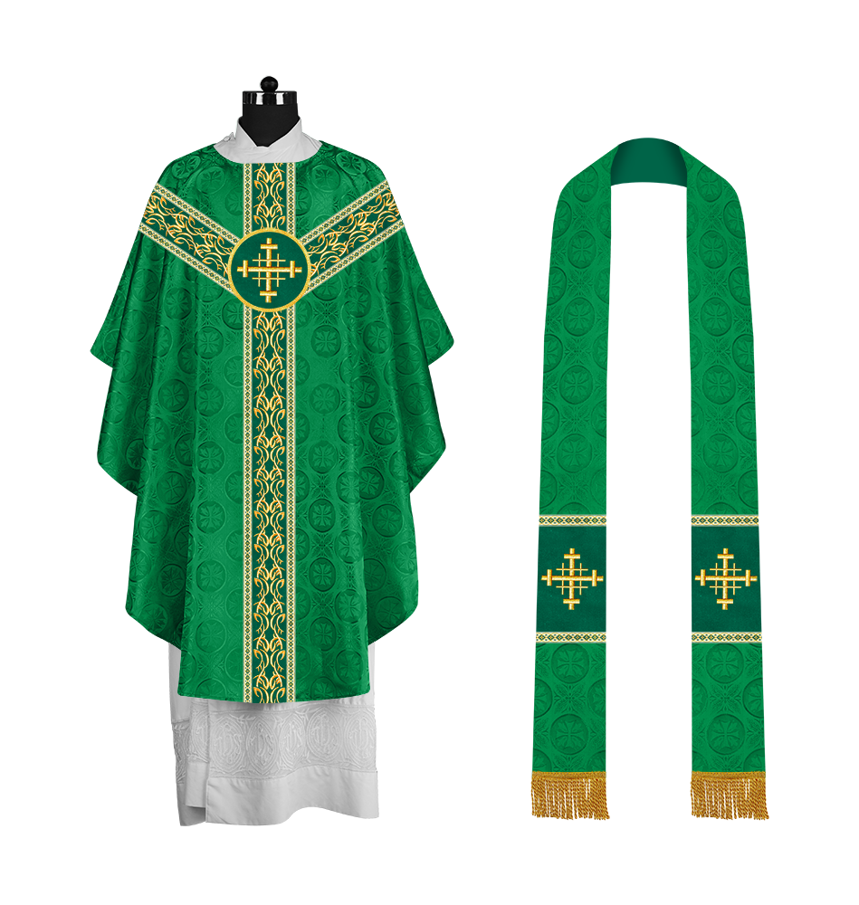 Gothic Chasuble with Y-type Embroidered Orphrey
