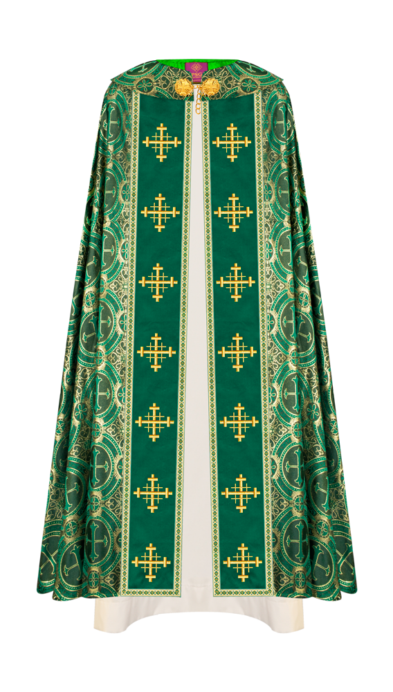 Enhanced Gothic Cope Vestments With Liturgical cross