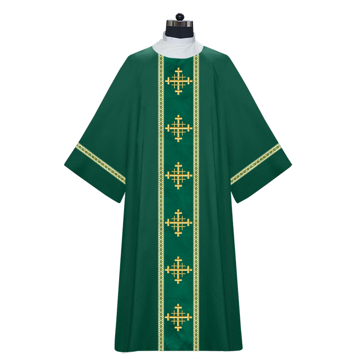 Dalmatics With Ornated Spiritual Cross and Trims