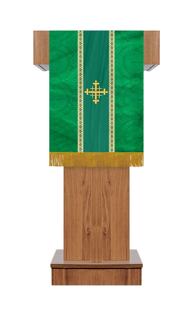 Pulpit/Lectern with Spiritual Motif and Trims