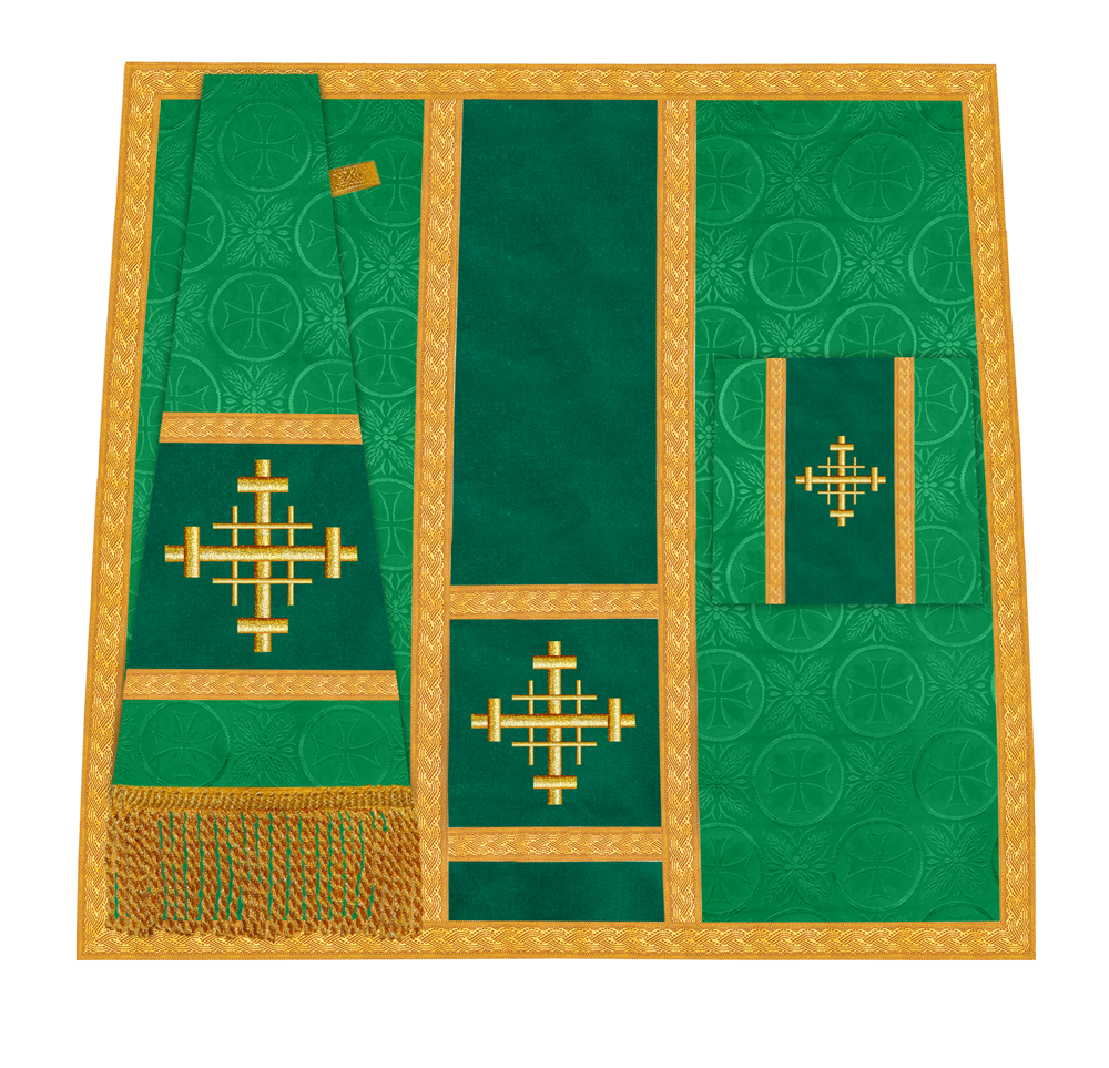 Handcrafted Altar Mass Set with Embroidered Motif